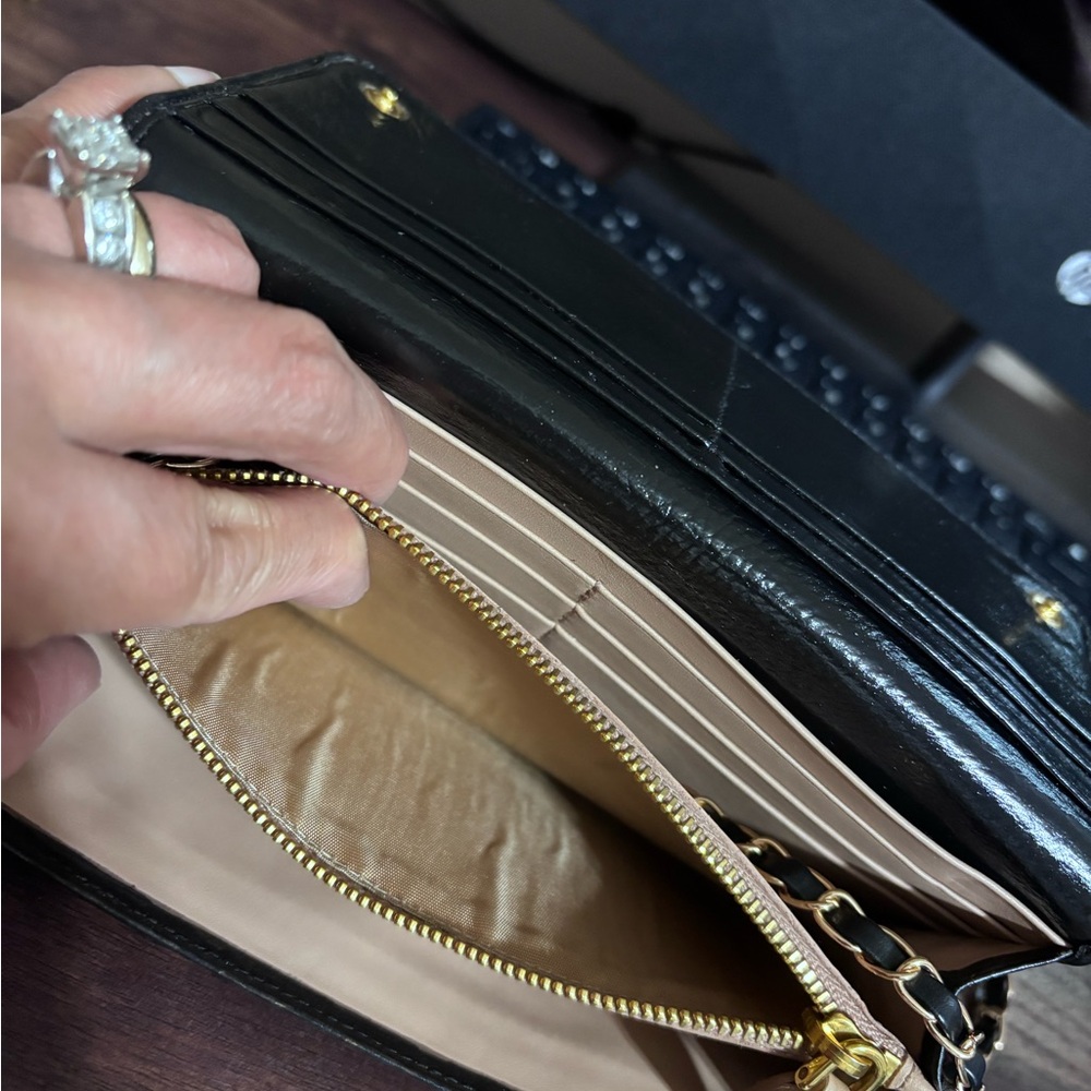Prada Black Leather Wallet with Gold Hardwares - Picture 7 of 16